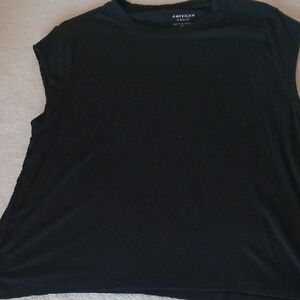 American Eagle Outfitters Women's Black Muscle Tee